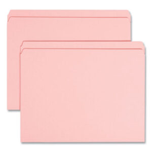 Double-Ply Tab; File Folder; File Folders; Letter Size; Recycled Product; SMEAD; Straight Cut; Top Tab; Sleeves; Sheaths; Shells; Ordering; Storage; Files