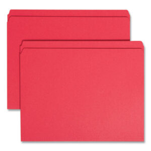 Double-Ply Tab; File Folder; File Folders; Letter Size; Recycled Product; SMEAD; Straight Cut; Top Tab; Sleeves; Sheaths; Shells; Ordering; Storage; Files