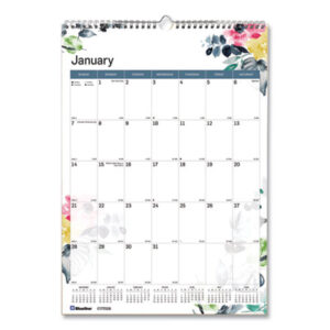 Wall Calendar; Monthly Wall Calendar; Colorful Wall Calendar; Calendar; Agendas; Annuals; Appointment Tracking; Dates; Dating; Organizers; Pages; Time-Management