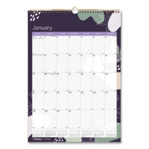 Wall Calendar; Monthly Wall Calendar; Colorful Wall Calendar; Calendar; Agendas; Annuals; Appointment Tracking; Dates; Dating; Organizers; Pages; Time-Management