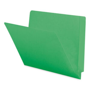 Double-Ply; End Tab; End Tab File Folder; End Tab Folder; Folders; Green; Letter Size; Open Shelf; Recycled Product; Shelf Filing; SMEAD; Straight Cut; Sleeves; Sheaths; Shells; Ordering; Storage; Files