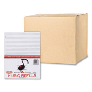 Music Paper; Music Filler Paper; 3-Hole Punched; Music Writing Paper; Stave; Staff; Staff Paper; Music Composition