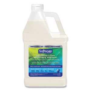 Bathroom Supplies; COLGATE PALMOLIVE; Gallon; Hand Care; Hand Cleaning; Hand Soap; Janitorial Supplies; Liquid Soap; Pump Dispenser; Restroom Supplies; Skin; Softsoap; Washroom Supplies; Hygiene; Sanitary; Personal-Care; Cleaning; Washing; Restrooms; Kitchens; Items