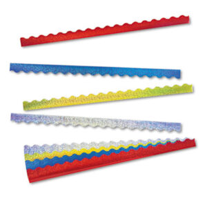 Borders & Trims; Border; Borders; Teacher; Teacher&apos;s Aids; Classroom; Decorative Borders; TREND; Terrific Trimmers; Sparkle Terrific Trimmers; Bulletin Board Trim; Sparkle Glitter; Assorted; Decorations; Schools; Classrooms; Education; Teachers; Art