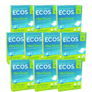 Laundry Packs; Premeasured Laundry Detergent; ECOS Pro; Monodose Detergent; Laundry Tabs; Laundry Detergent; Phosphate Free; Dye Free; Color Safe; All Temperature; Cold Water Safe; Hot Water Safe; He Machines; Standard Machine; Plant Based; Stain Remover; Laundry Soap; SLS Free; Bleach Free; No Synthetic Fragrances; Septic Safe; Biodegradable Laundry Soap; Laundry Sheets