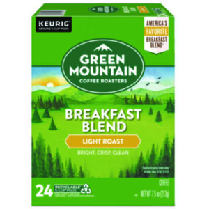 K-Cup; K-Cups; Kcup; Kcups; Beverage; Beverages; Coffee; Breakfast Blend; Gourmet; Green Mountain; Keurig; Keurig Brewing System; Single Cup; Green Mountain Coffee Roasters Breakfast Blend Coffee Drinks; Breakrooms; Vending; Hospitality; Lounges