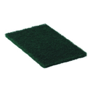 Green; Scouring Pad; Extra Heavy Duty; Cleaning; Cleansing; Kitchens; Pots; Pans; Grease; Rust; Corrosion; Janitorial; Jan San; Hand Pad; 94-86