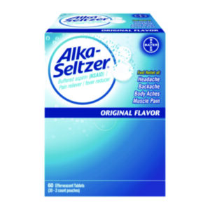 Alka-Seltzer; Buffered Aspirin; Medicines