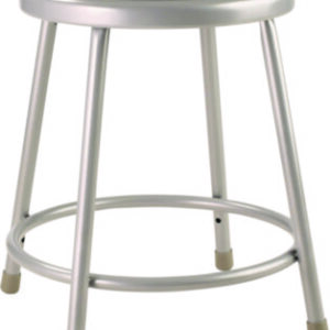 Stool; Metal Stool; Round Stool; Vinyl Stool; Gray Stool; Fixed Height Stool; Science Stool; Lab Stool; Padded Stool