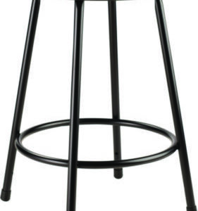 Stool; Metal Stool; Round Stool; Black Stool; Fixed Height Stool; Science Stool; Lab Stool; Vinyl Stool; Black Vinyl Stool