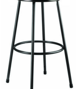 Stool; Metal Stool; Round Stool; Black Stool; Fixed Height Stool; Science Stool; Lab Stool; Vinyl Stool; Black Vinyl Stool