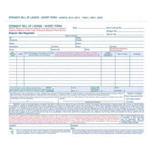 Bills of Lading; Shipping Invoices