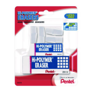 Eraser Assortment; Block Eraser; Pencil Cap Eraser