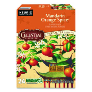 K-Cup; K-Cups; Kcup; Kcups; Beverage; Beverages; Tea; Herbal; Celestial Seasonings; Orange; Spice; Mandarin; All Natural; Keurig; Keurig Brewing System; Single Cup; Green Mountain; Celestial Seasonings Mandarin Orange Spice Herbal Tea Drinks; Breakrooms; Vending; Hospitality; Lounges