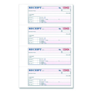 Receipt Book; Rent Receipts; Sales Receipts