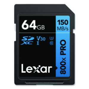 SDXC Memory Card; Storage