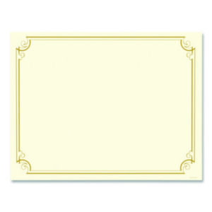 Certificates; Awards; Printable Award; Gold Scroll Certificate