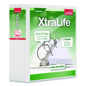 View; Binder; View Binder; D-ring; Slant-D; ring binder; Slant-D ring; presentation; ClearVue; Clearview; XtraLife; xtralife; Slant-D; Locking D Ring; TOPS; binders