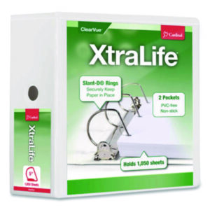 View; Binder; View Binder; D-ring; Slant-D; ring binder; Slant-D ring; presentation; ClearVue; Clearview; XtraLife; xtralife; Locking Slant-D; Locking D Ring; TOPS; binders