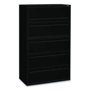 Office Furniture; 42" Wide; 700 Series; Cabinet; Drawer; File Cabinet; File Cabinets; Five-Drawer; Lateral File; Metal; Putty; Filing; Systems; Receptacles; Organization; Furniture; Files; Brigade; HON