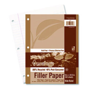 Loose Leaf Paper; Filler Paper; 3-Hole Punched Paper