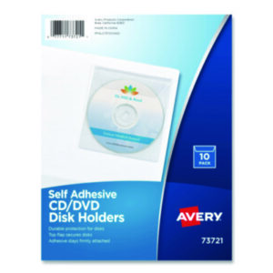 AVERY; CD/CD-ROM; Clear Vinyl; DVD; Holders; Media Management; Media Storage; Multimedia; Organizers; Pockets; Protectors; Self-Adhesive; Storage; Zip Disk; Jackets; Sheaths; Covers; Discs; Duplication; Replication; Burns