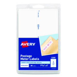 E700 Postage Meter Labels; Label; Labels; Meter Labels/Tapes; Permanent; Personal Post Office; Postage Meter; Postage Meter Labels; Postage Meter Labels/Tape; Postal; Postal Meter; Self-Adhesive; Identifications; Classifications; Stickers; Shipping; Receiving; Mailrooms; AVERY