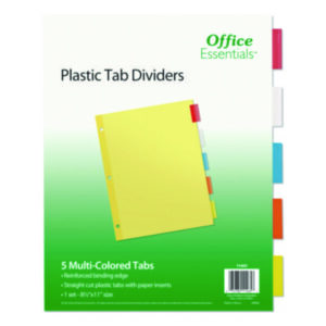 Dividers; Index; Index Dividers; 5 Tab; Five Tab; Avery; Recordkeeping; Filing; Systems; Cataloging; Classification