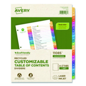 Avery; Ready Index; Punched Index; Binder; Recordkeeping; Filing; Systems; Cataloging; Classification