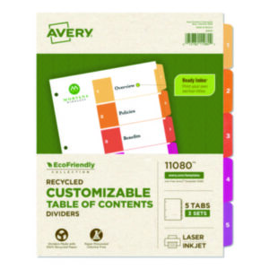 Avery; Ready Index; Punched Index; Binder; Recordkeeping; Filing; Systems; Cataloging; Classification