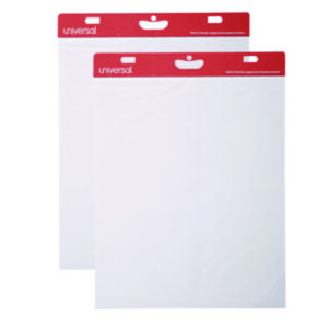 UNIVERSAL; 27 x 34; Easel; Easel Pad; Perforated Chart Pad; Perforated; Pads; Presentation Easel Pads; Presentations; Unruled; White; Tablets; Booklets; Schools; Education; Classrooms; Students; NAT00876