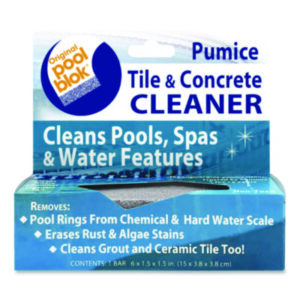 Cleaner; Scouring Stick; Pumice; Tile; Concrete; Pools; Spas; Water Features; Non Toxic; Pool Ring Cleaner; Hard Water Scale Cleaner; Rust Cleaner; Algae Cleaner; Algae Stains; Grout Cleaner; Ceramic Tile Cleaner; Pool Blok; Pool Block