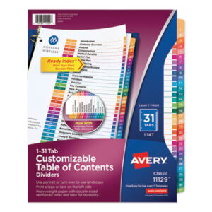 Avery; Ready Index; Punched Index; Binder; Recordkeeping; Filing; Systems; Cataloging; Classification