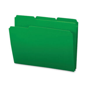 1/3 Cut Tabs; File Folder; File Folders; Green; Letter Size; Plastic Folder; Poly; Poly File Folders; SMEAD; Top Tab; Waterproof; Sleeves; Sheaths; Shells; Ordering; Storage; Files